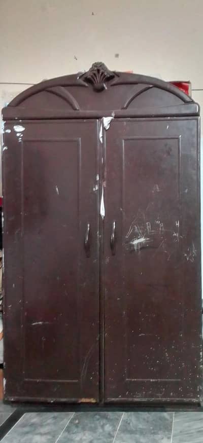 wooden wardrobe