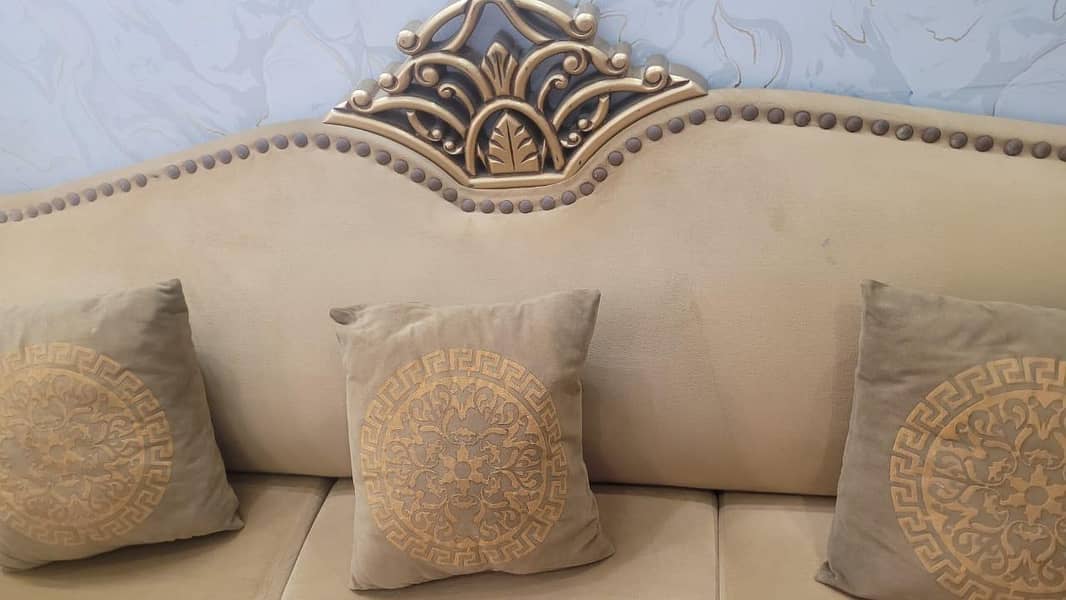 sofa set with cushions 2