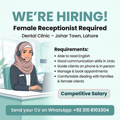 Female Receptionist Needed