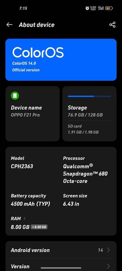 OPPO F21 Pro