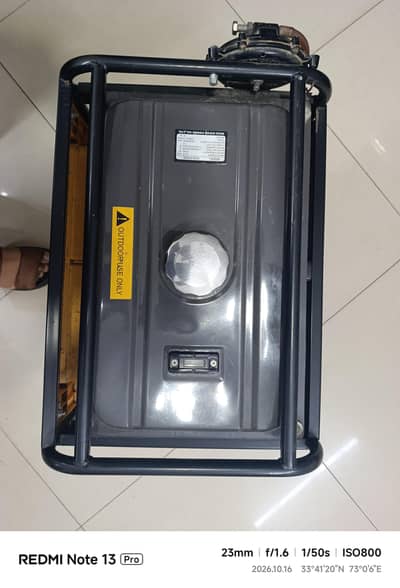kipor 2.5 KVA petrol+ gas generator
