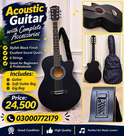 Acoustic Electric Guitar – Like New, Used Only 3–4 Days
