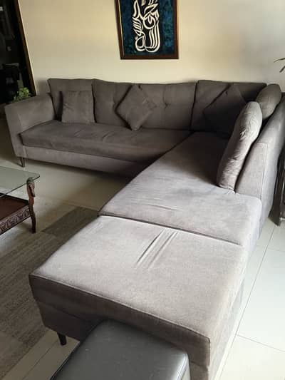 L Shaped 5 Seater Sofa Set