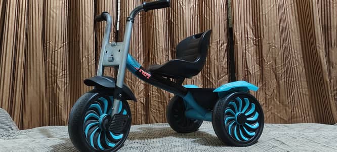 Kids Tricycle/ Baby Cycle - Blue & Black | 3-Wheel Ride-on bike