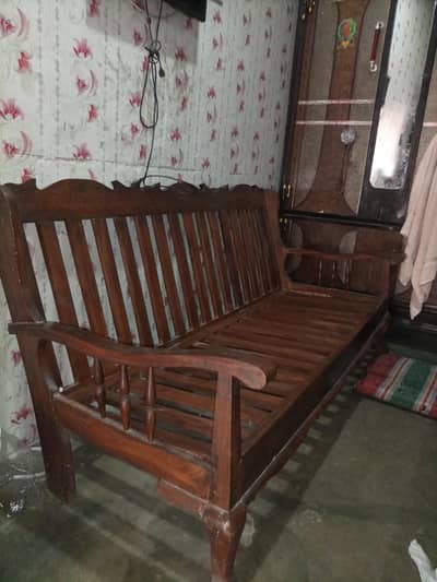Wooden Sofa Set with Seats – Strong & Durable