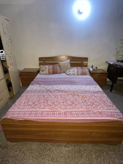 Double bed with mattress