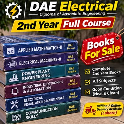 DAE 2nd Year Electrical full Book set in cheap price Urdu medium