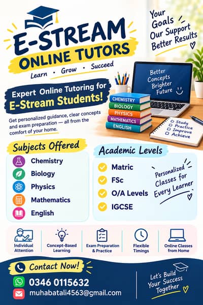 E-STREAM ONLINE TUITION ACADMEY