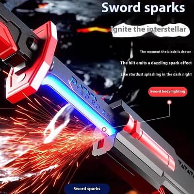 Sword Dazzling Spray LED Toy Katana