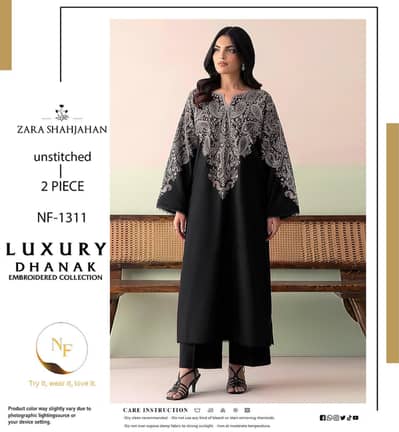 Zara Shahjahan Premium Dhanak 2PC Embroidered Winter Collection 2026
