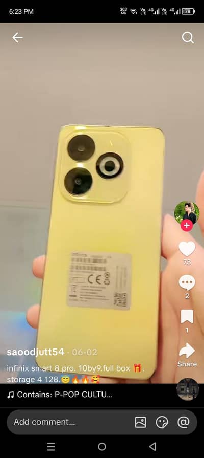 Infinix Smart 8 Pro. (0326+6128203) 4gb+128gb