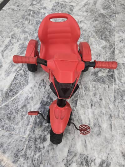 Kids Red Tricycle in Excellent Condition With Storage Basket