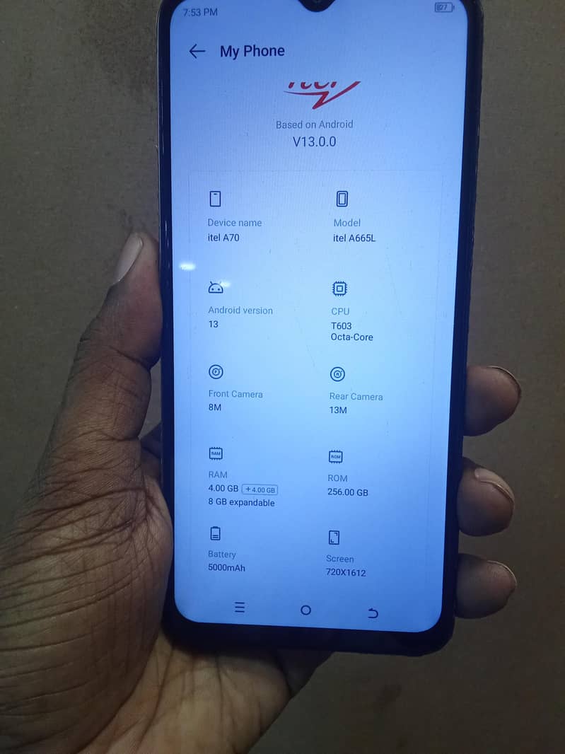 Itel A70 3