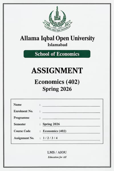english assigment course code 402