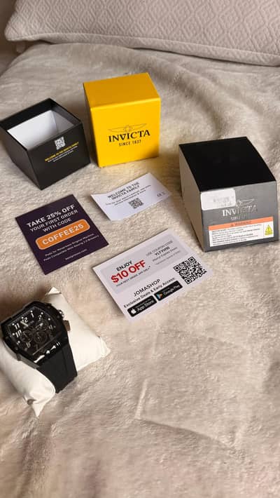 Invicta S1 Rally Chronograph GMT Quartz Black Dial Men's Watch