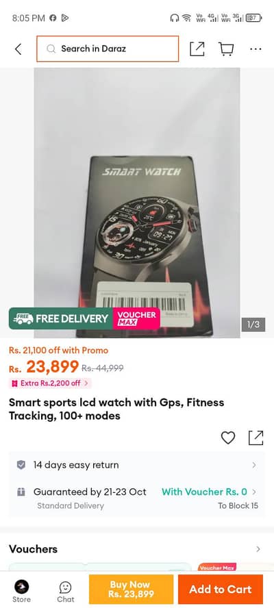Luxury Smart Watch Battery Timing 10 days