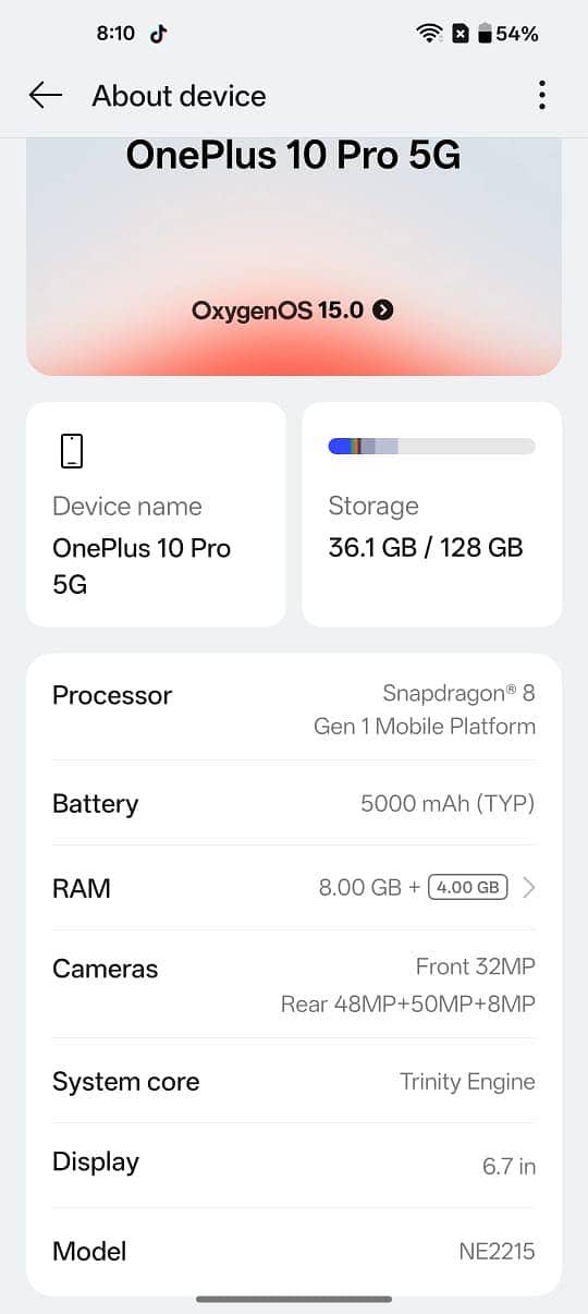 One Plus 10 Pro 5