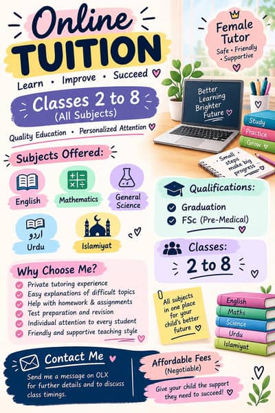 I Can teach children from 2 to 8 class