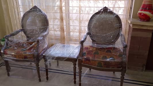 Two Chairs, Coffee Table/Chairs