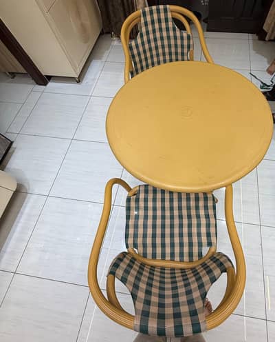 Stylish Round Terrace Table & Matching Chairs Set for Sale