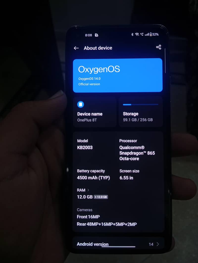 One Plus 8T 9
