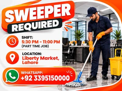 Sweeper Required – Software House – Part Time