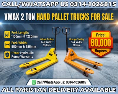 Hand Pallet Trucks Lifters Trolleys, Table Trolley, Foldable Trolley