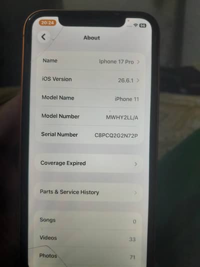 Apple iPhone 11 converted into 17pro
