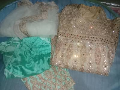 party wear Frock 3 piece