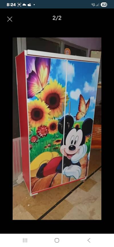 5 feet mickey  mouse  theme cupboard for kids