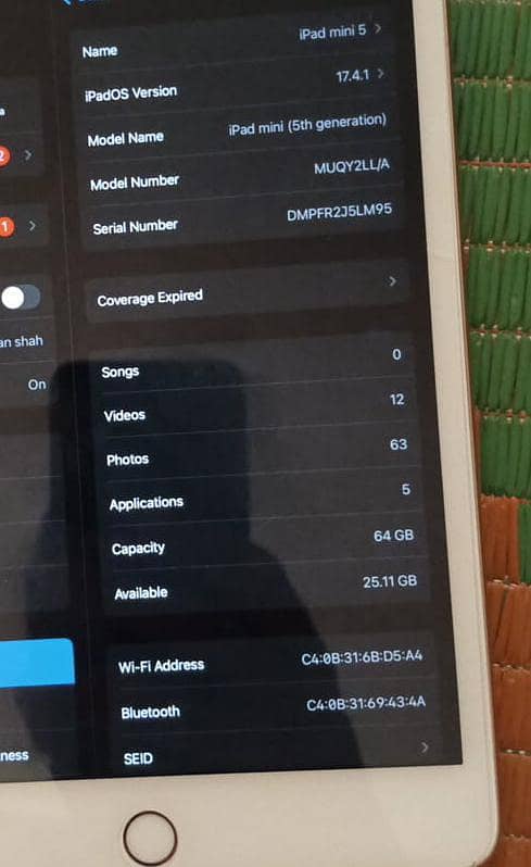 iPad mini 5 2