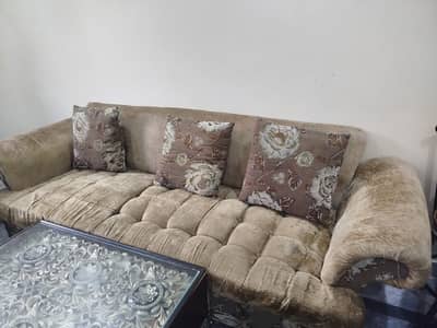 Sofa 1 & 3 seater with table