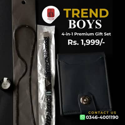 TREND BOYS - Premium 4-in-1 Men's Gift Set