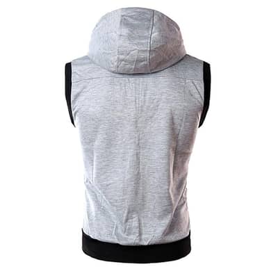 Pack of 2 Jaqueta Front Zipper Sleeveless Hoodies | 2 Pieces | New Je