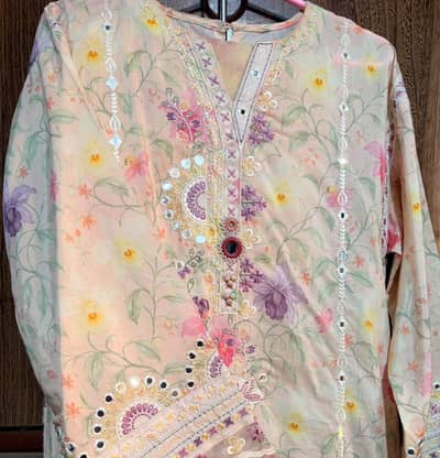 ethnc long kaftna 2 piece