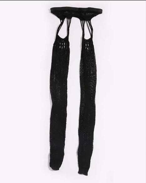 Women Stylish Net Mesh Pattern Stockings Leggings - Free Size - Black e r5970