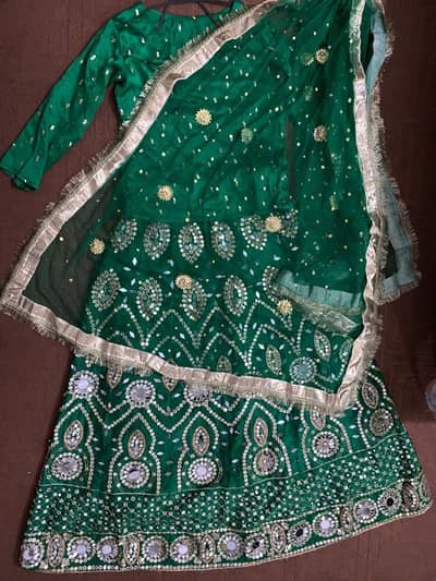 shisha Embroided lehna