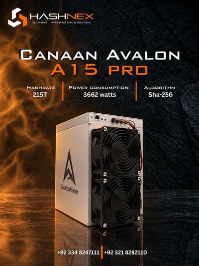 Canaan Avalon A15 Pro 215T | BTC ASIC Miner HYDRO Farm Setup & Hosting