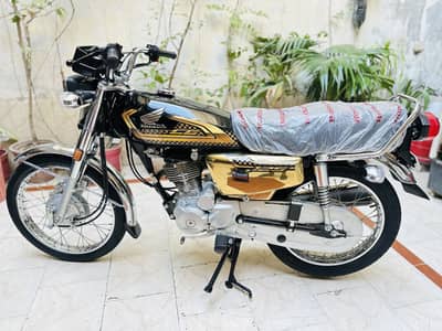 Honda CG 125 SE 2025 Gold Brand new bike for sale Biometric available