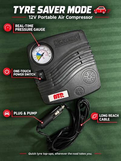 Car tyre air pump/inflator