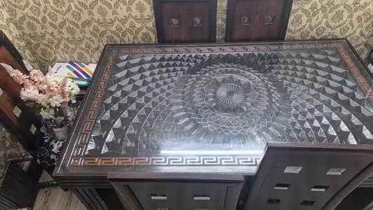 USED DINING TABLE 6 chairs