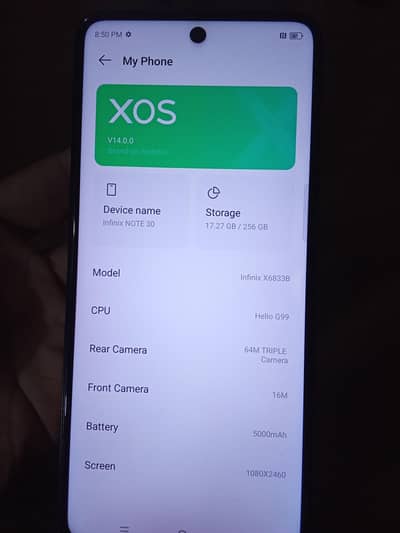 Infinix Note 30 8gb256