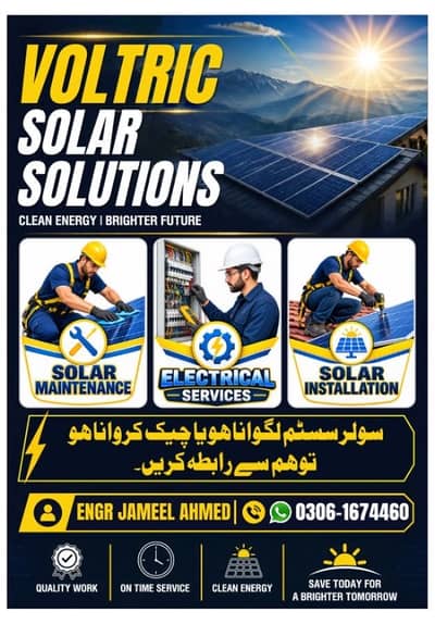 Solar System Solar Inverter Lithium battery Installation Service