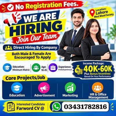 Staff required for office