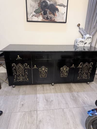 Luxury Console Table with marble top
