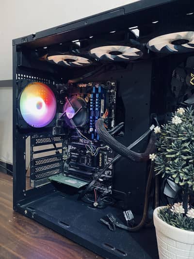Gaming pc for sale core i5 4690k 16gb ram fish tank case