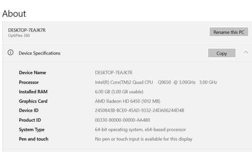 Dell optilex 380 for sale with graphic card