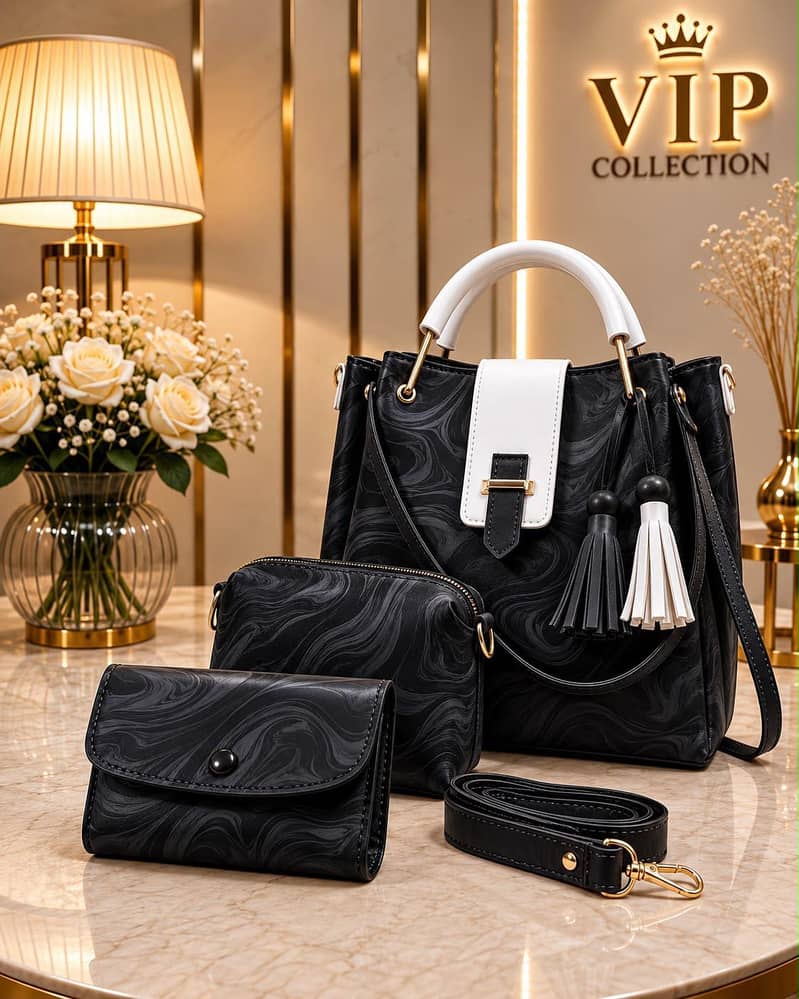 shoulder bag three piece 0
