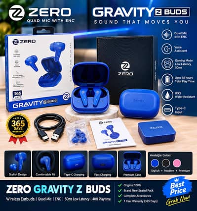 ZERO Gravity Z Buds – Premium Wireless Earbuds