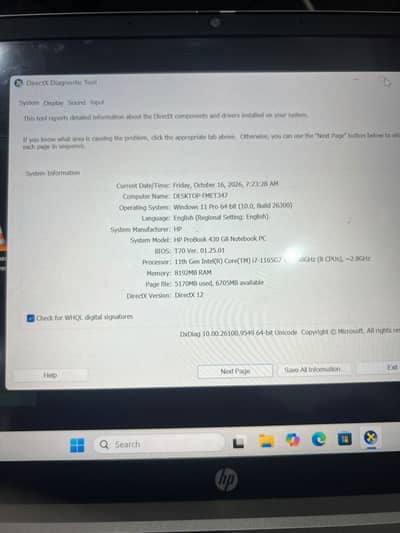 Core I7th 11 gen